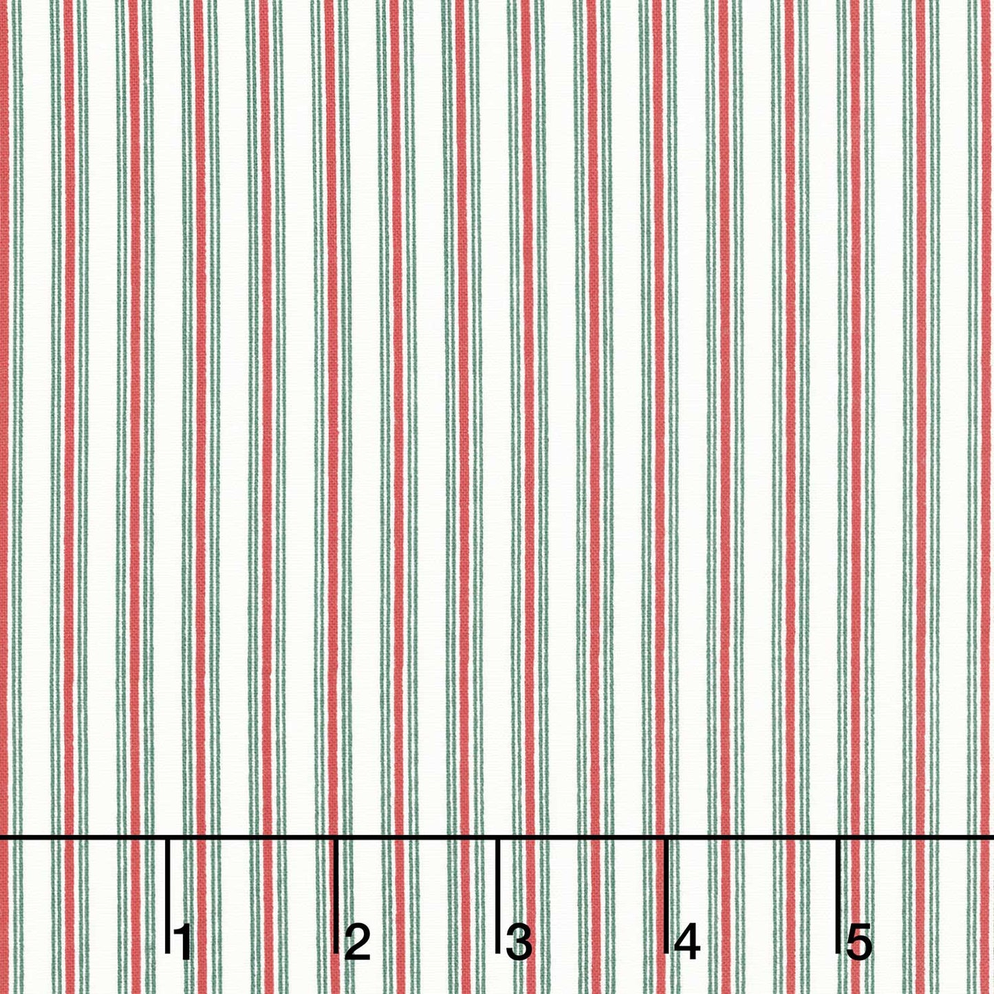 Merry Little Christmas - Stripes Cream Yardage Primary Image