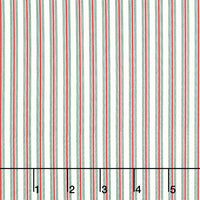 Merry Little Christmas - Stripes Cream Yardage Primary Image