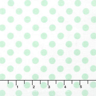 Garden Girl - Dot Mint Yardage