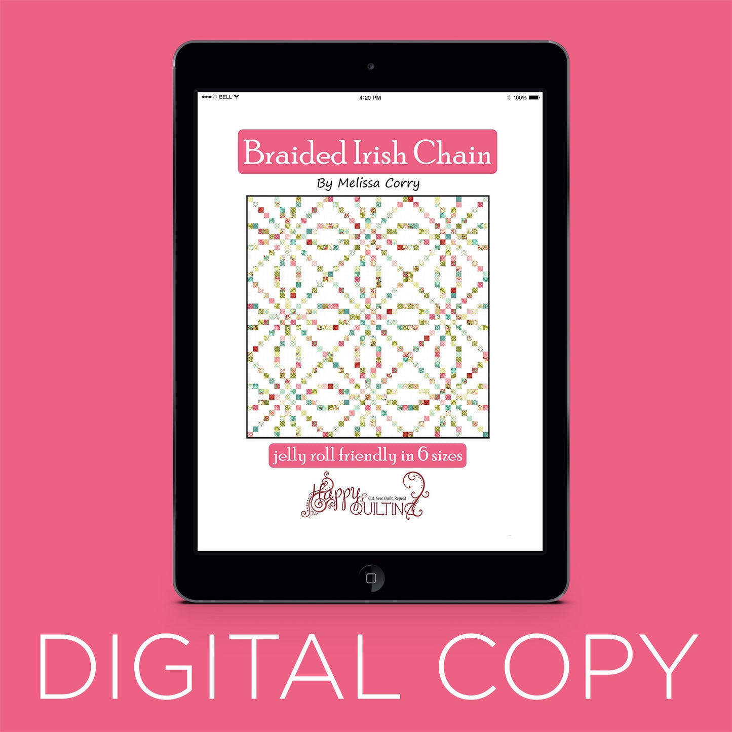 Digital Download - Braided Irish Chain Quilt Pattern Primary Image