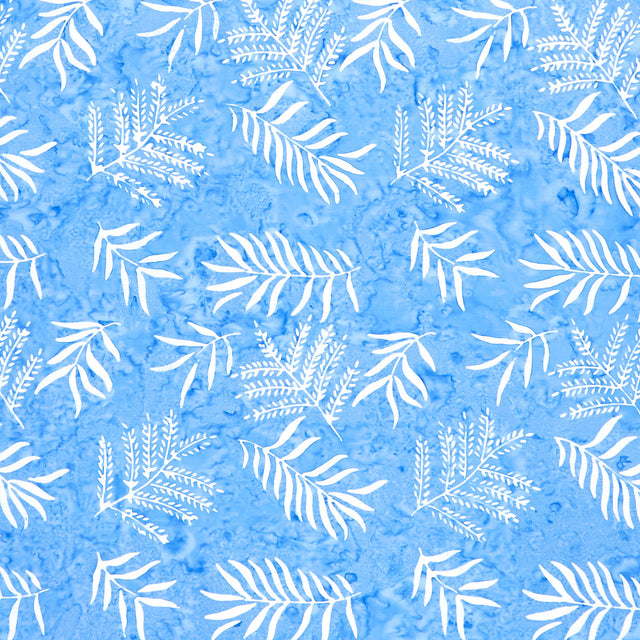 Tonga Batiks - Bluebell - Fern Bluebell Yardage Primary Image