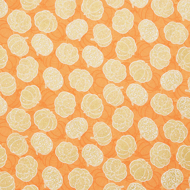 Sweet Pumpkin Spice - Pumpkins Orange Yardage Primary Image