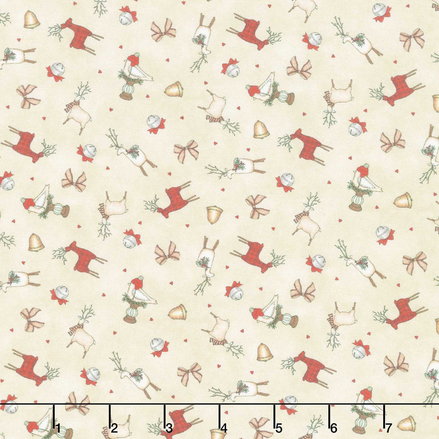 Homemade Holidays - Little Deer Cream Yardage Primary Image