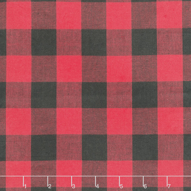 Panache (Moda) - Panche Wovens Big Check Red Black Yardage Primary Image