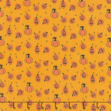 Beggar's Night - Pumpkins Gold Yardage Primary Image