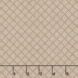 Farmhouse Flannels III - Diamond Grid Cocoa Yardage Primary Image