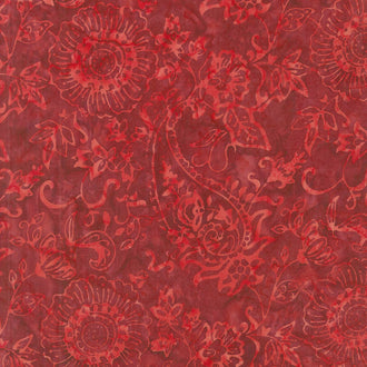 Tonga Batiks - United Pacific Red Yardage