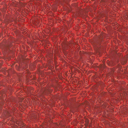 Tonga Batiks - United Pacific Red Yardage