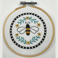 Honey Bee Hoop Embroidery Kit