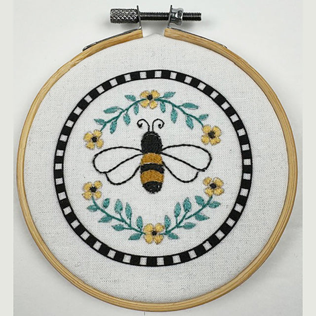 Honey Bee Hoop Embroidery Kit Primary Image