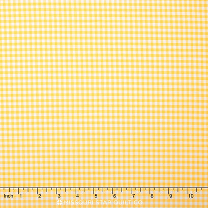 Carolina Gingham - 1/8" Woven Check Yellow Yardage