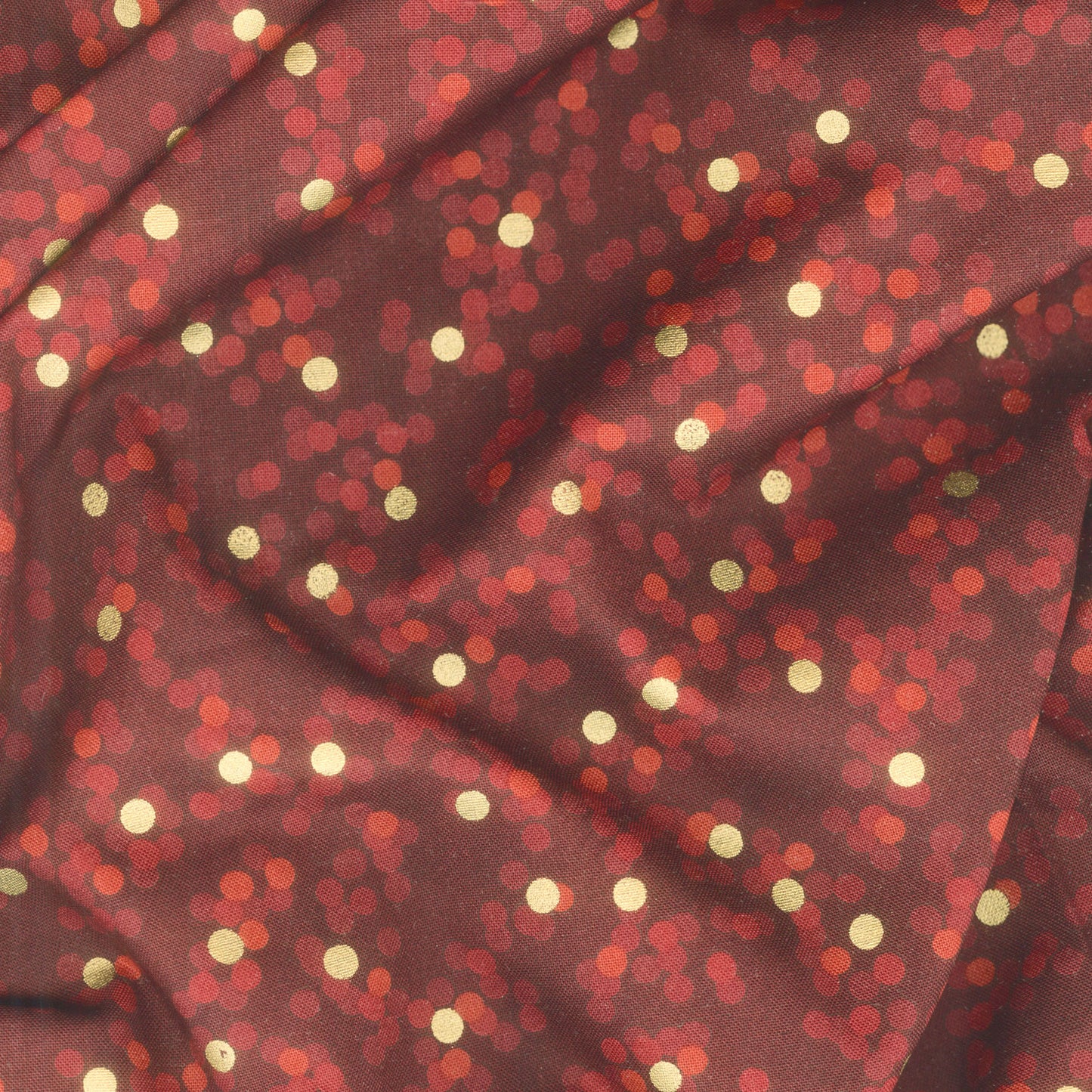 Sweet Pumpkin Spice - Dots Cranberry Yardage Alternative View #1