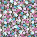 Shizuka - Geo Floral Multi Metallic Yardage