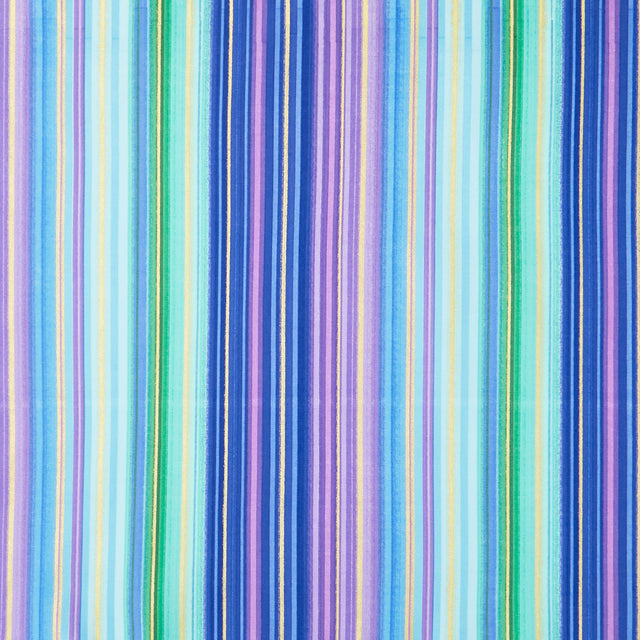 Luminous - Luminous Stripes Multi Metallic Yardage Primary Image