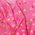 I Heart Ombre - Heart Ombre Fuchsia Metallic Yardage