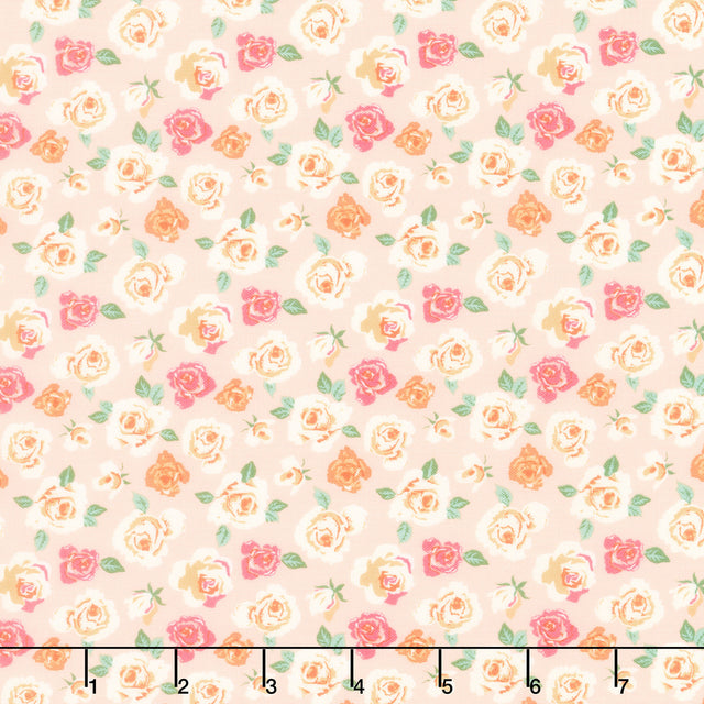 Bloomberry - Tiny Roses Blush Yardage Primary Image