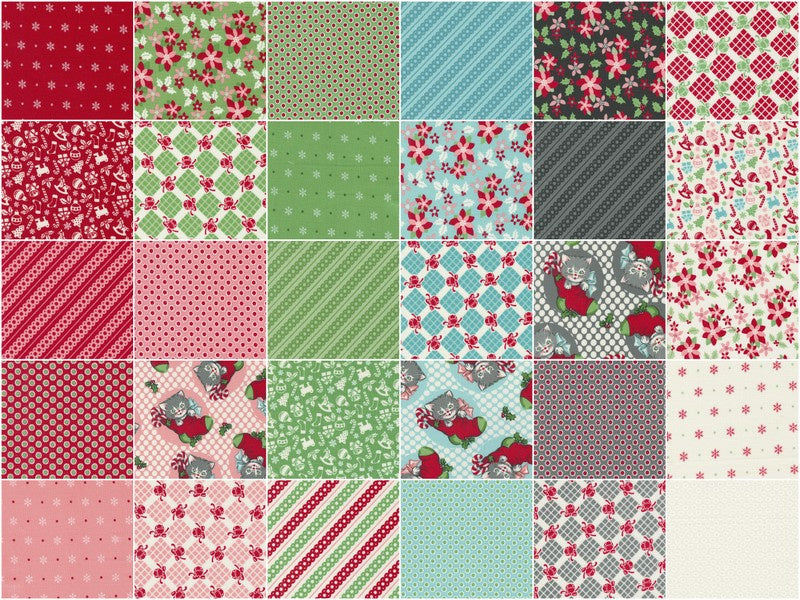 Kitty Christmas Fat Quarter Bundle Alternative View #2