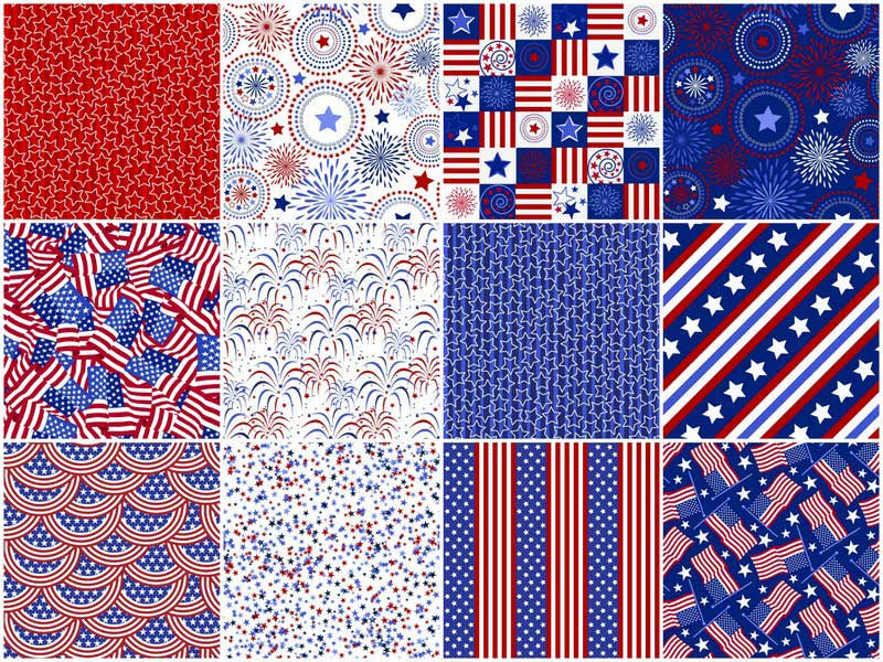 Stars & Stripes Favorites 10" Squares Alternative View #2