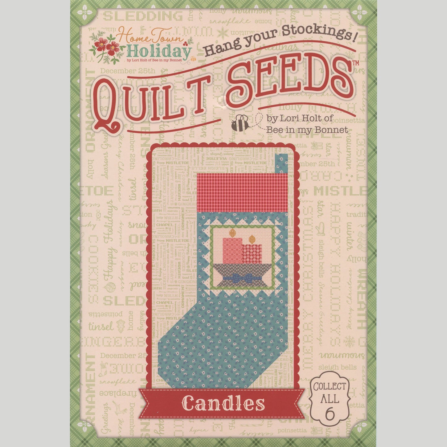 Lori Holt Home Town Holiday Quilt Seeds Quilt Pattern - Candles No. 6 Primary Image