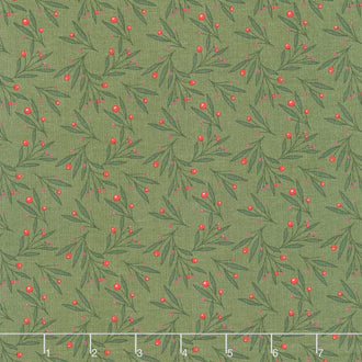 Christmas is in Town - Mistletoe Olive Yardage