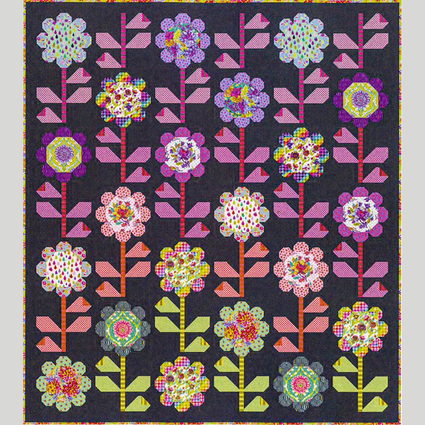 Tula Pink Blooming Bouquet Quilt Kit - Dark