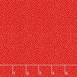 Garden Redwork - Redwork Dots Red Yardage Primary Image