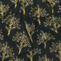 Luminous - Trees Black Metallic Yardage Alternative View #1