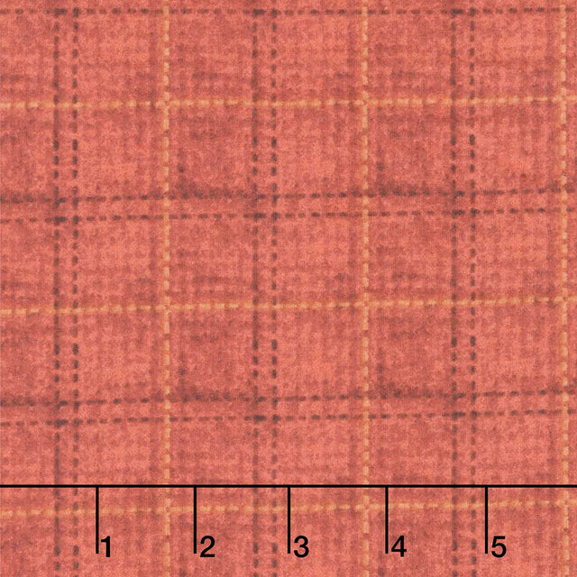 Where the Wind Blows - Window Pane Plaid Red Flannel Yardage