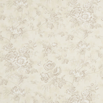 3 Sisters Favorites Vintage Linens - Sister's Floral Taupe Yardage