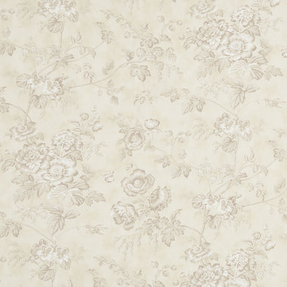 3 Sisters Favorites Vintage Linens - Sister's Floral Taupe Yardage