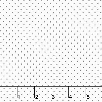 Swiss Dot - Swiss Dot Steel on White Yardage