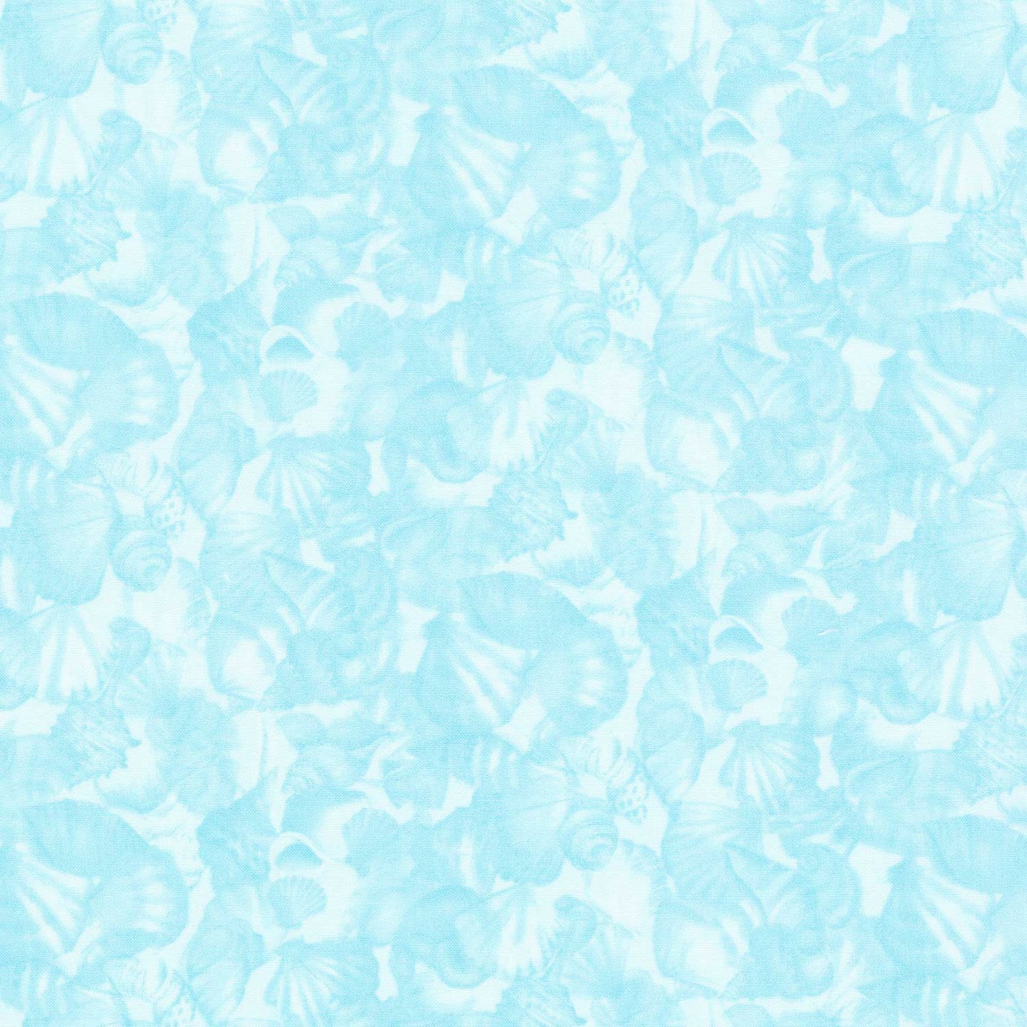 Seascape - Packed Shells Aqua Yardage Primary Image