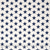 Oh My Stars - Medium Stars Whitewash/Navy Yardage