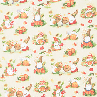 Gnome-kin Patch - Gnomes Cream Yardage