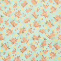 Sweet Pumpkin Spice - Oranges Sage Metallic Yardage