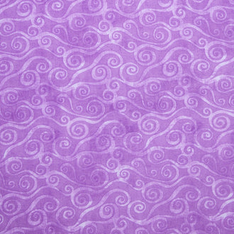 Wilmington Essentials - Amethyst Royale Swirly Scroll Lavender Yardage