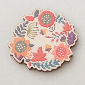 Autumn Leaves Magnetic Needle Minder