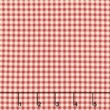 Garnets and Gingham - Large Gingham Garnet Cream Yardage Primary Image