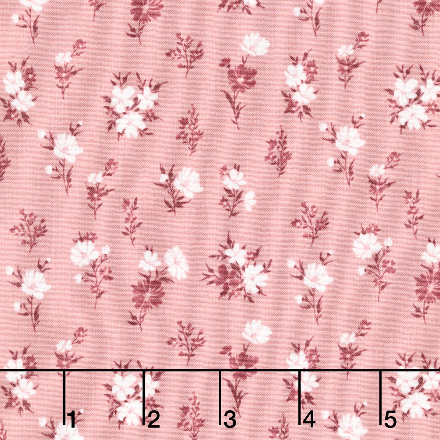 A Walk on the Prairie - Floral Dusty Rose Yardage