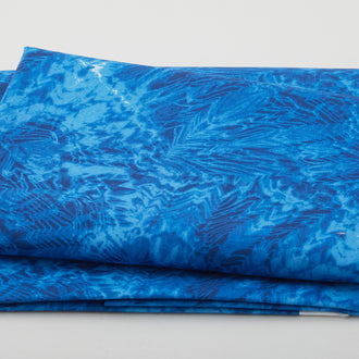 Nature's Contours - Shibori Woodgrain Navy 2 Yard Cut