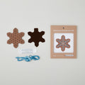 Gingerbread Flake Stitched Ornament Kit