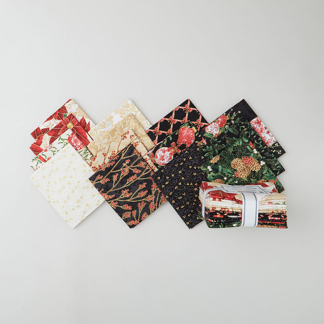 Holiday Flourish - Festive Finery - Cream and BlackFat Quarter Bundle Primary Image