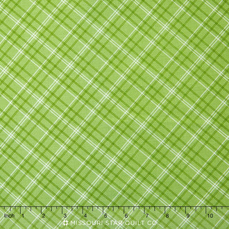 Calico Days - Plaid Green Yardage