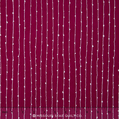 Blueberry Park - Bright Bordeaux Strand Yardage