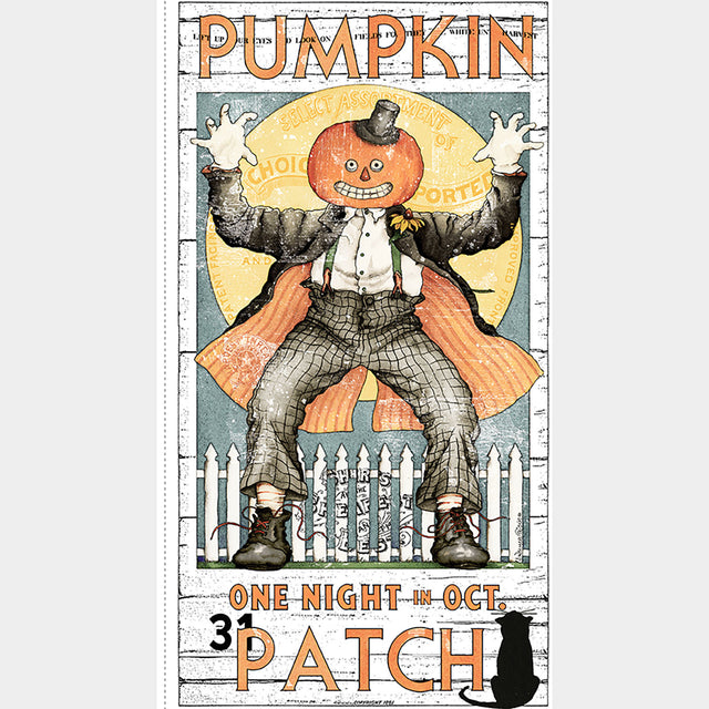 Pumpkin Patch (Riley Blake) - Pumpkin Poster Main Multi Panel Primary Image