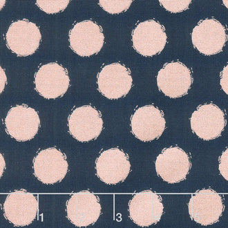 Blush - Dot Blue Sparkle Yardage