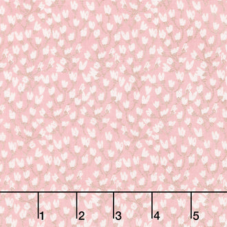 Blush - Petals Pink Sparkle Yardage