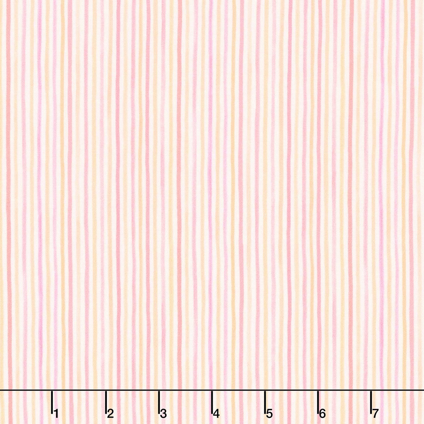 Seascape - Seersucker Stripe Peach Pink Yardage Primary Image