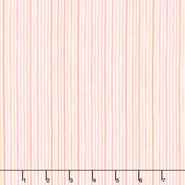 Seascape - Seersucker Stripe Peach Pink Yardage Primary Image