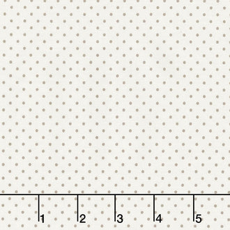 Swiss Dot - Swiss Dot Small Gray on Cream Yardage